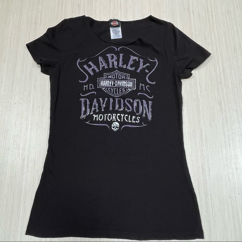 Women's Harley Davidson T Shirt Size Medium Sedona Arizona Wings Cut Collar
